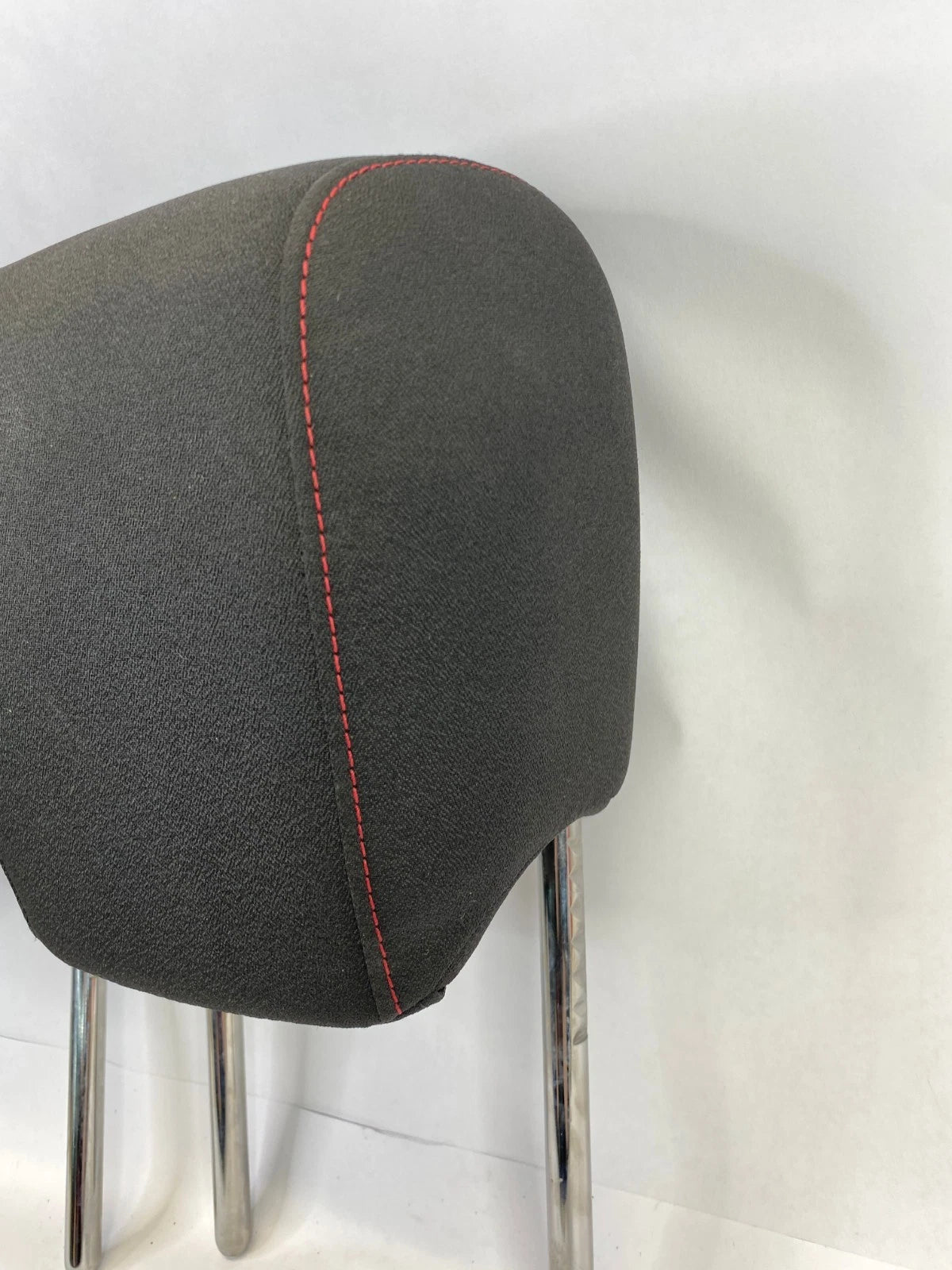 2010-2017 CHEVROLET EQUINOX PAIR CLOTH SEAT HEADRESTS RED STITCH FR OEM FACTORY