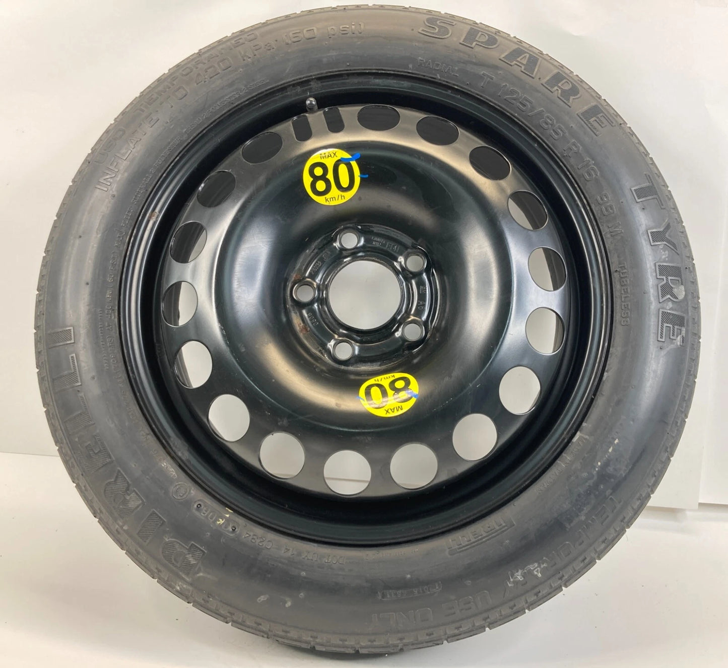 2003-2011 SAAB 9-3 93 SPARE TIRE RIM COMPACT DONUT T125/85R16 99M PIRELLI OEM