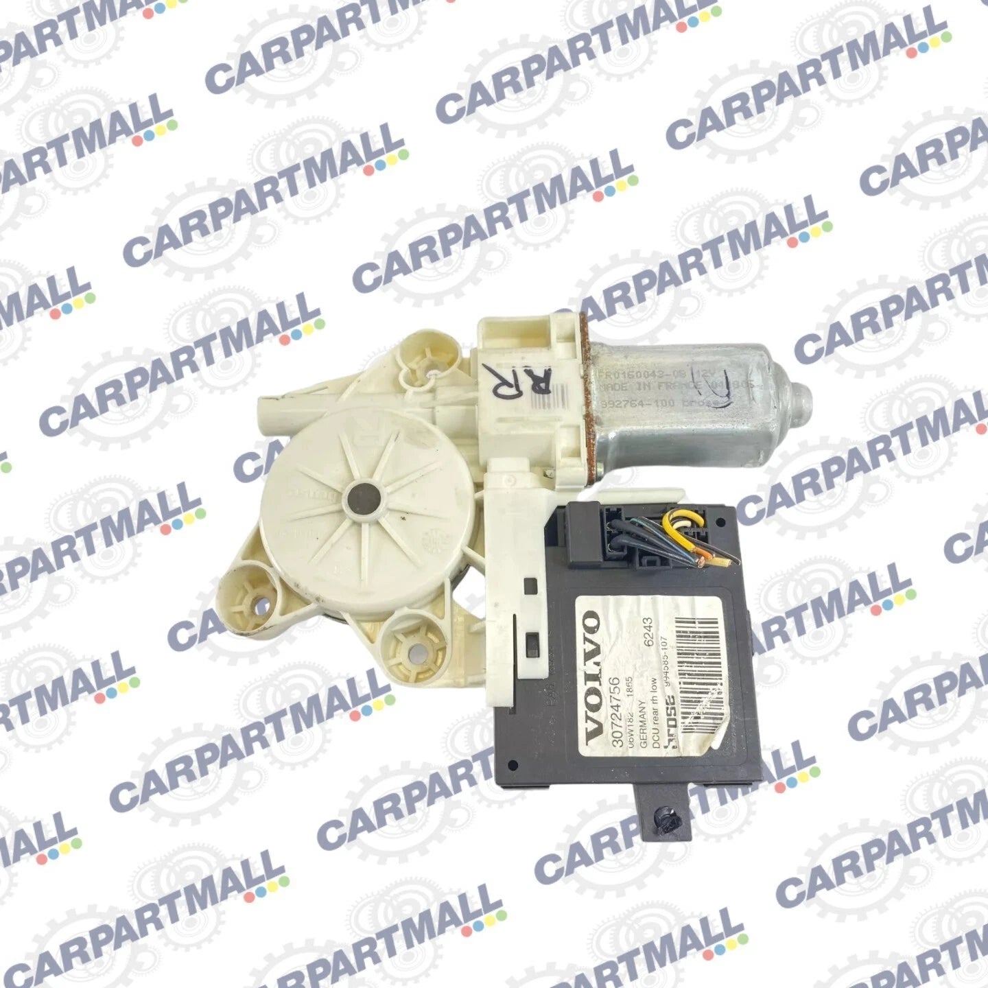 04-11 VOLVO S40 04-11 V50 REAR RIGHT RH SIDE WINDOW MOTOR W MODULE 30724756 OEM