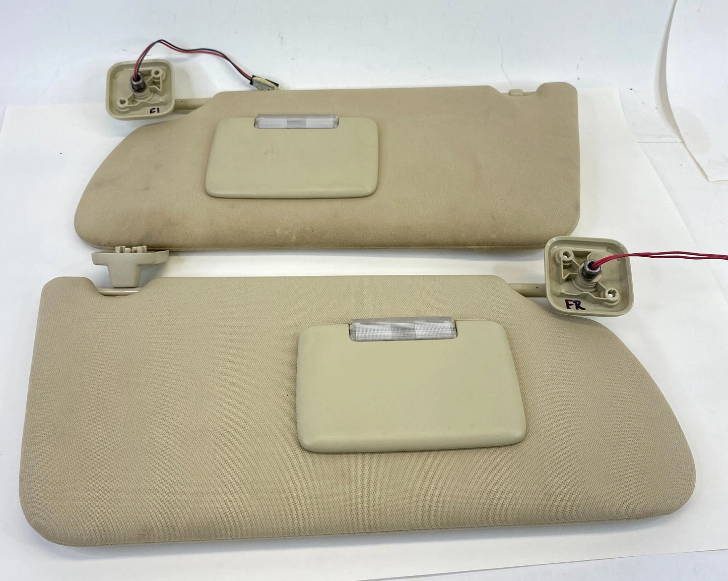 2013-2019 FORD FLEX LEFT & RIGHT SIDE SUNVISOR SHADE SET PAIR W /GARAGE OPENER
