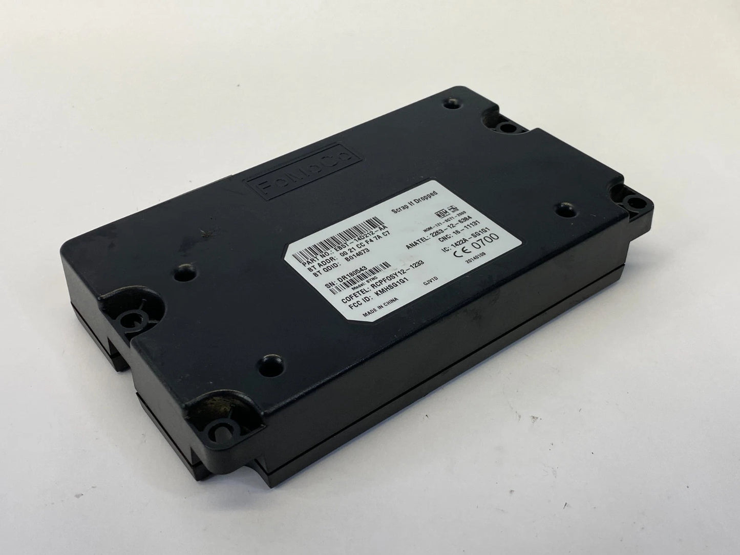 2012-2014 FORD FOCUS SYNC BLUETOOTH COMMUNICATION CONTROL MODULE EB5T-14D212-AA