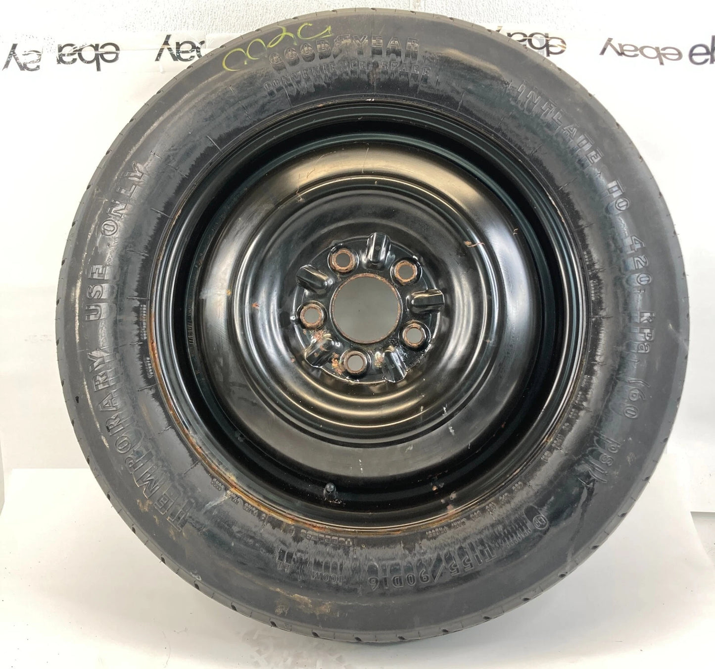 08-14 AVENGER PATRIOT COMPASS EMERGENCY SPARE TIRE RIM WHEEL COMPACT T155/90D16