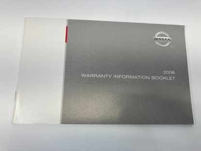 2006 Nissan Altima Owners Manual Information Guide Maintenance Book Set w/ Case