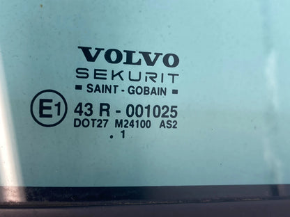 01-09 VOLVO S60 SEDAN REAR RIGHT DOOR QUARTER FIXED VENT WINDOW GLASS 8643030