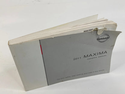 2011 NISSAN MAXIMA OWNERS MANUAL WARRANTY INFORMATION GUIDE BOOK SET OEM