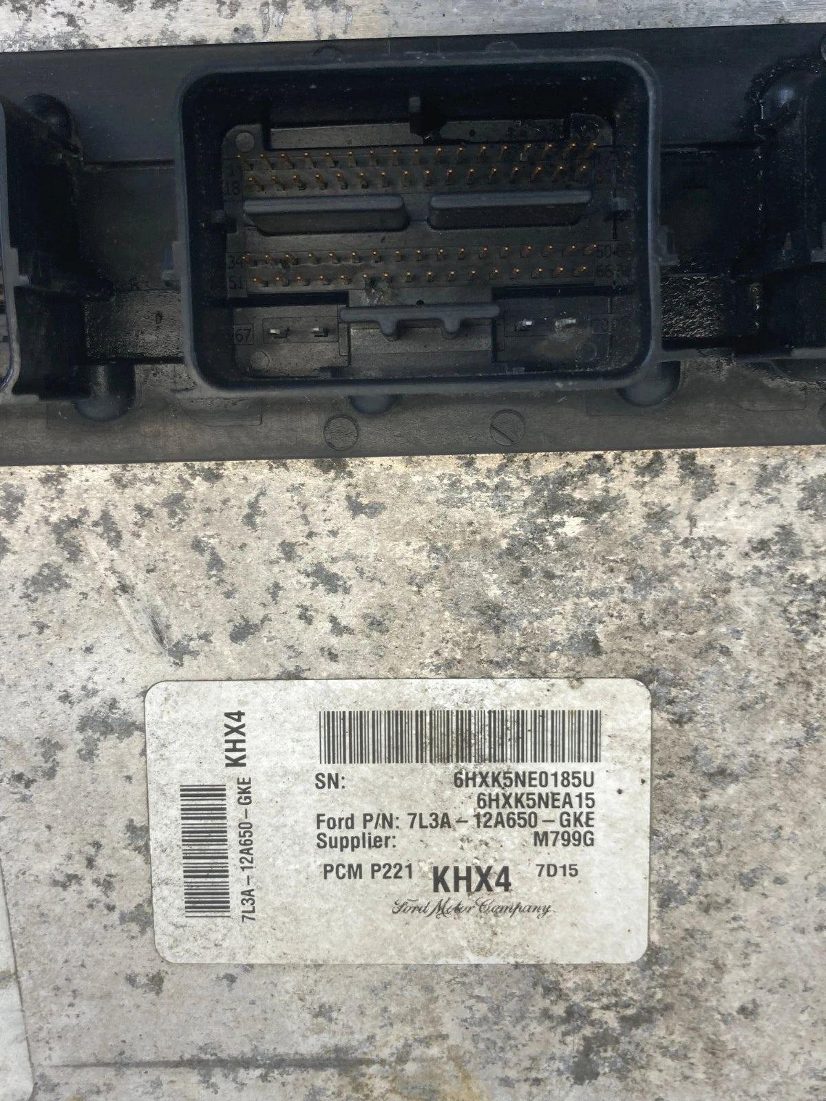 07 08 FORD F-150 MARK LT 5.4L AT ENGINE COMPUTER CONTROL MODULE ECU 7L3A-12A650G