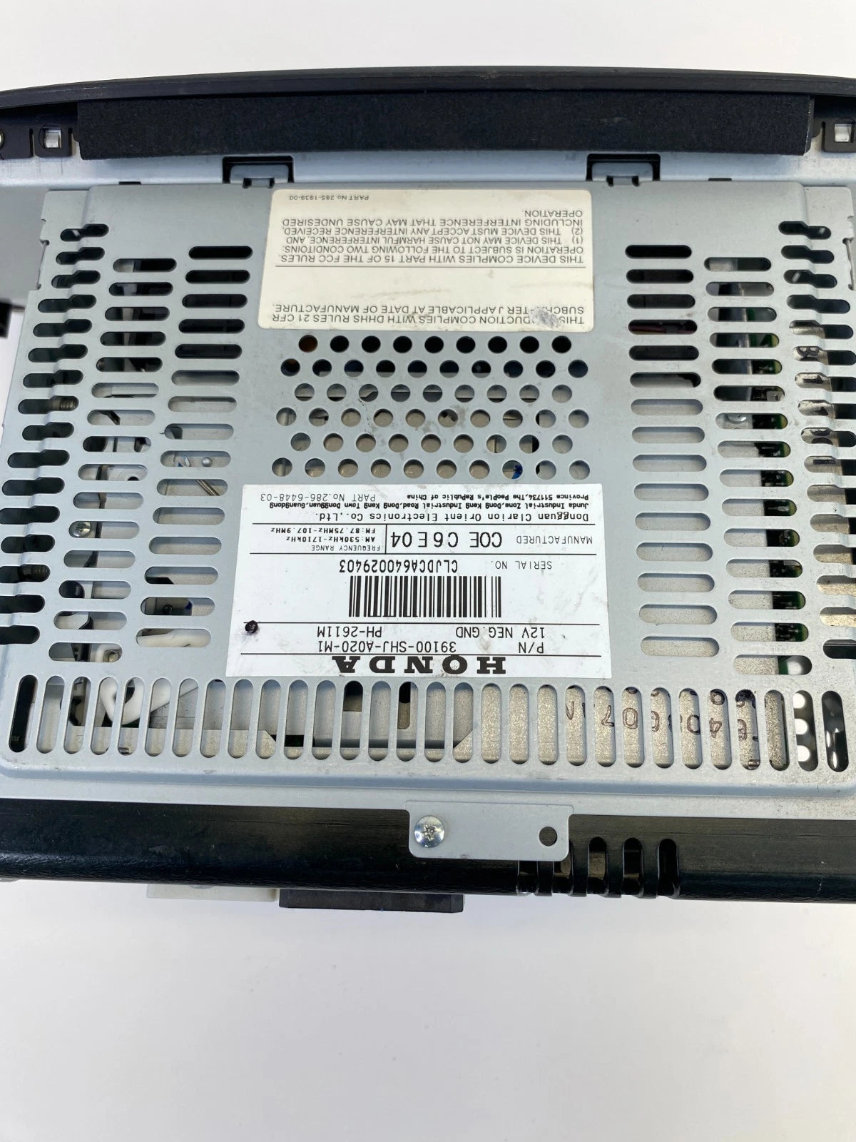 2005-2007 HONDA ODYSSEY AM/FM RADIO RECEIVER CD AUX CONTROL 39100-SHJ-A020 OEM