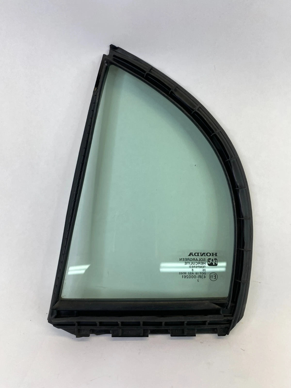 06-11 HONDA CIVIC SDN REAR RIGHT DOOR WINDOW VENT GLASS W WEATHERSTRIP 73441-SNE