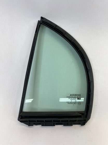 06-11 HONDA CIVIC SDN REAR RIGHT DOOR WINDOW VENT GLASS W WEATHERSTRIP 73441-SNE
