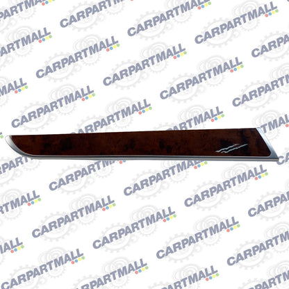 05-11 AUDI A6 QUATTRO REAR LEFT BACK SIDE DOOR TRIM MOLDING WOOD OEM