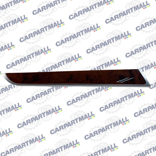 05-11 AUDI A6 QUATTRO REAR LEFT BACK SIDE DOOR TRIM MOLDING WOOD OEM