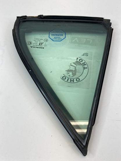 98-02 Honda Accord Sedan Rear Left Side Quarter Vent Window Glass 73491S84A0 OEM