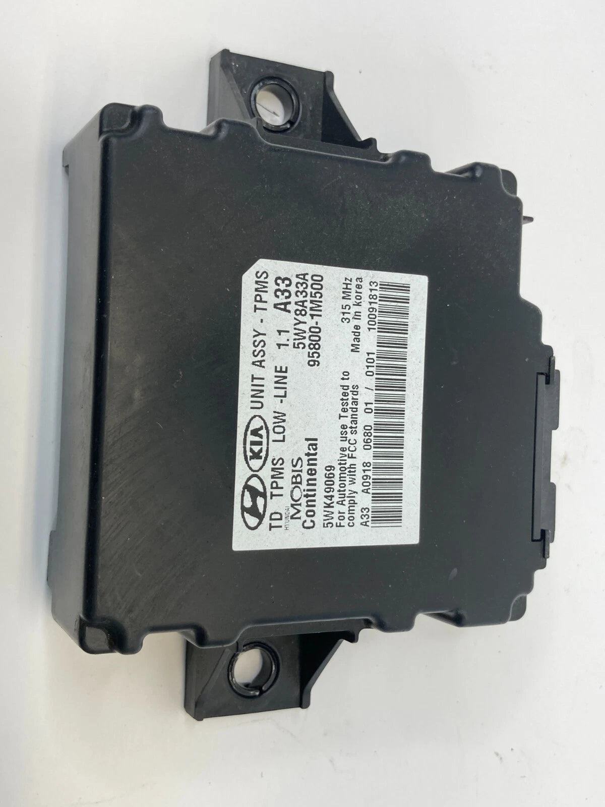 2010-2013 KIA FORTE AT TPMS TIRE PRESSURE CONTROL MODULE UNIT 95800-1M500 OEM