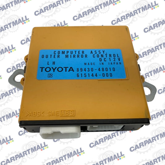 2006 2007 2008 LEXUS RX400H OUTER LEFT SIDE VIEW CONTROL MODULE 89430-48010 OEM
