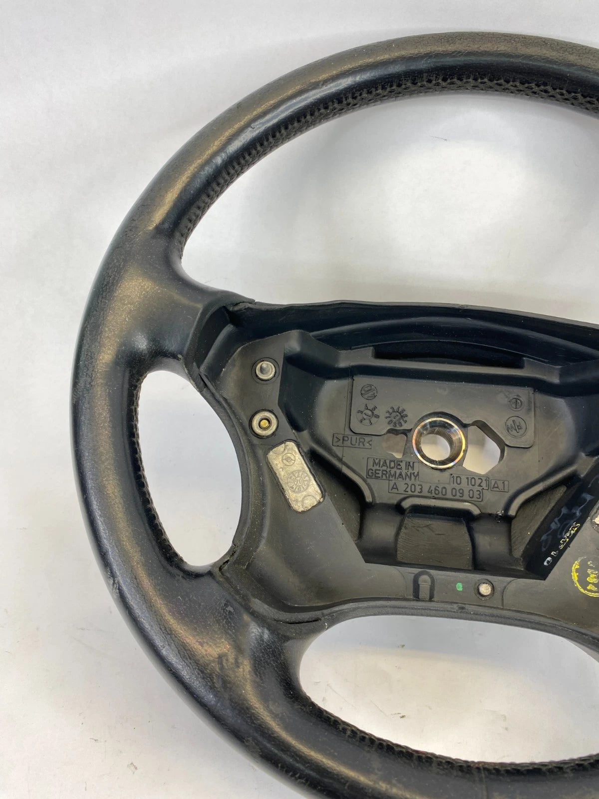 2001-2005 MERCEDES-BENZ C240 C320 STEERING WHEEL ASSEMBLY BLACK OEM A2034600903