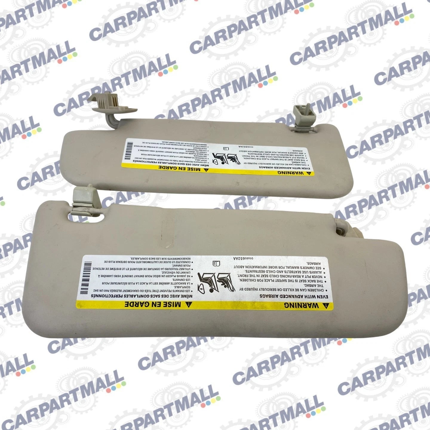 2012-2016 FIAT 500 HATCHBACK FRONT LEFT & RIGHT SIDE SUNVISOR SUN VISOR OEM