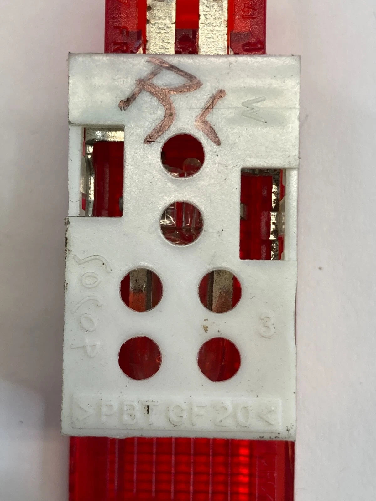 2006-2011 AUDI A6 REAR LEFT SIDE DOOR PANEL WARNING LIGHT LAMP RED OEM