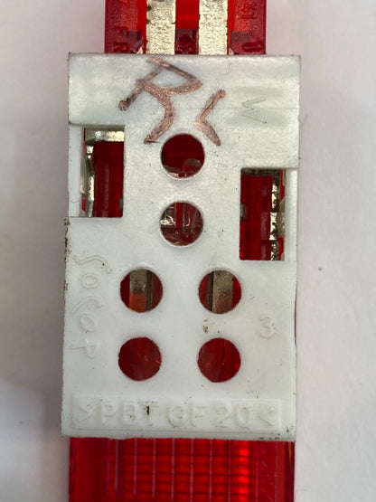 2006-2011 AUDI A6 REAR LEFT SIDE DOOR PANEL WARNING LIGHT LAMP RED OEM