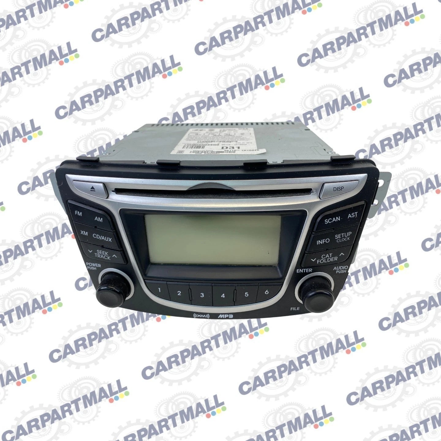 2012-2014 HYUNDAI ACCENT AM/FM CD PLAYER RADIO RECEIVER MP3 96170-1R1004X