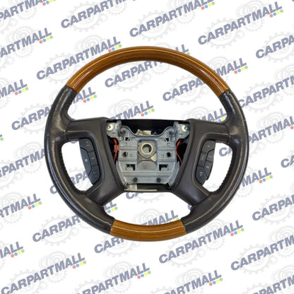 2009 2010 2011 2012 BUICK ENCLAVE STEERING WHEEL W/ WOODGRAIN ASSEMBLY OEM