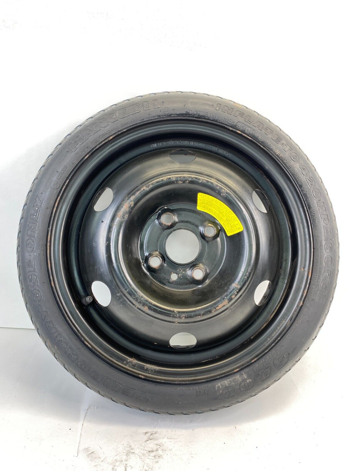 2006-2011 Hyundai Accent Emergency Spare Tire Wheel Compact Donut T115/70D15 90M