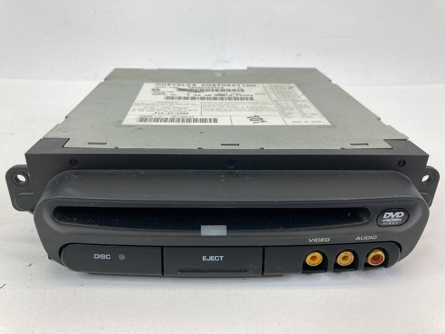 2008 Chrysler Town & Country Touring Van Single Disc DVD Player P05082005AB OEM