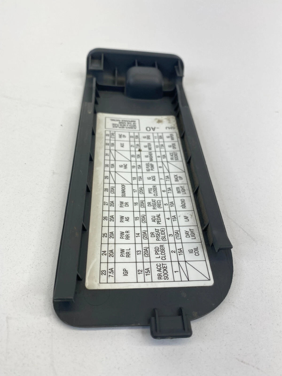 2005-2010 HONDA ODYSSEY INTERIOR LEFT DASH FUSE BOX DOOR LID COVER TRIM PANEL