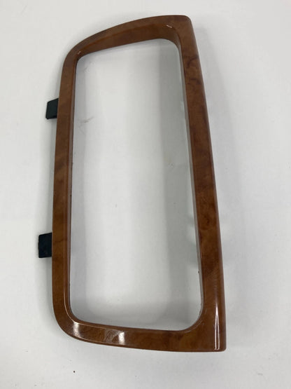 08 09 BUICK ENCLAVE CENTER CONSOLE REAR TRIMPLATE TRIM BEZEL WOOD GRAIN 15924605