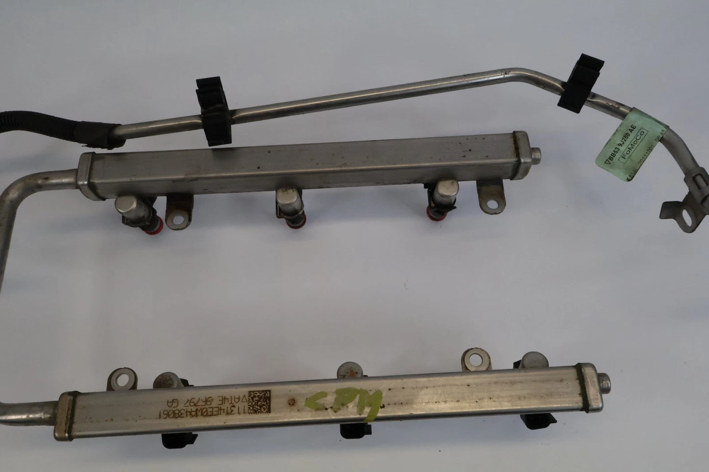 11-19 FORD EXPLORER 3.5L V6 FUEL RAIL ASSEMBLY W/ FUEL INJECTORS BB539J280AE OEM