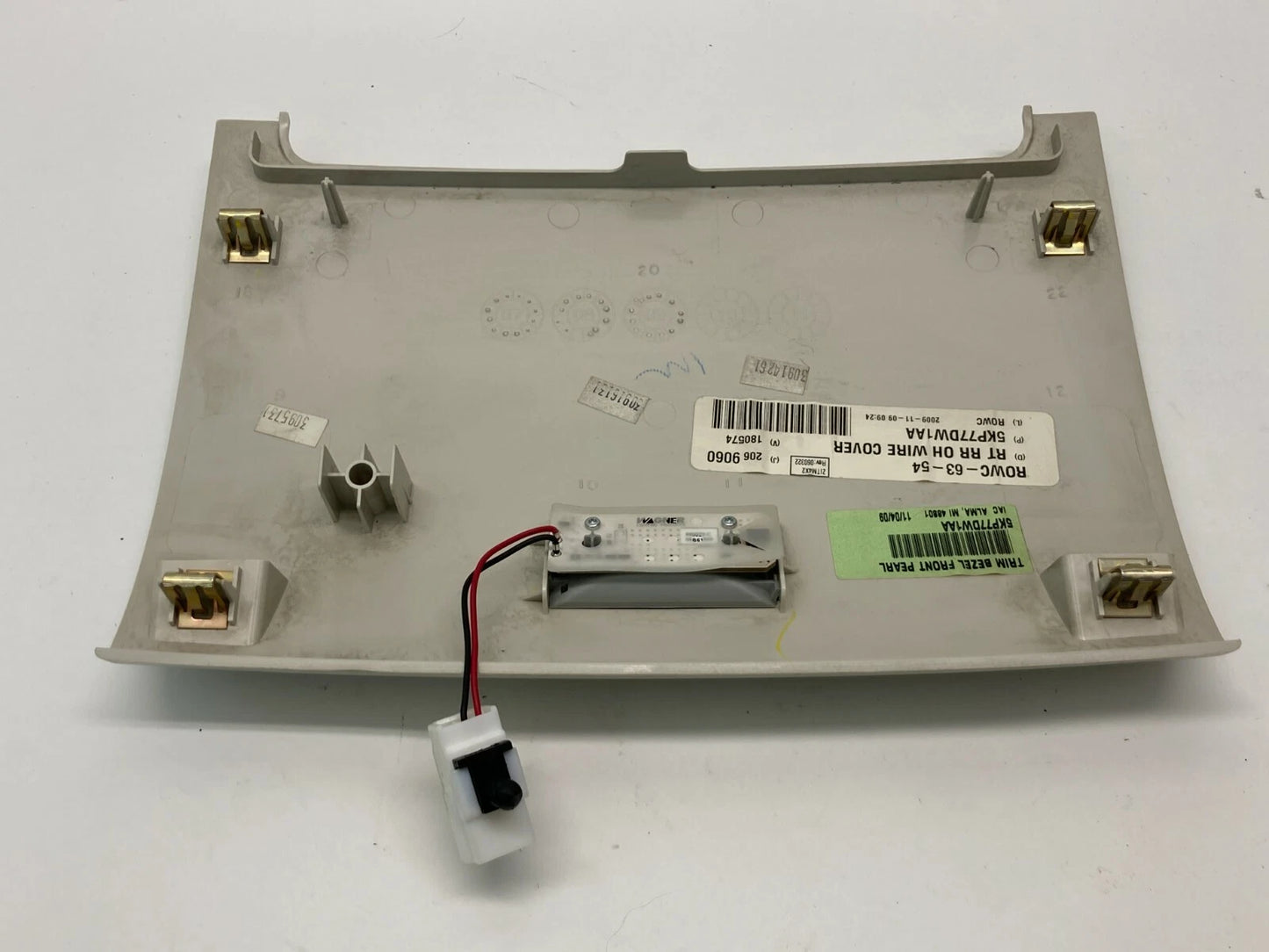 2008-2010 DODGE GRAND CARAVAN FRONT ROOF MOUNT CONSOLE LIGHT BEZEL 5KP77DW1AA