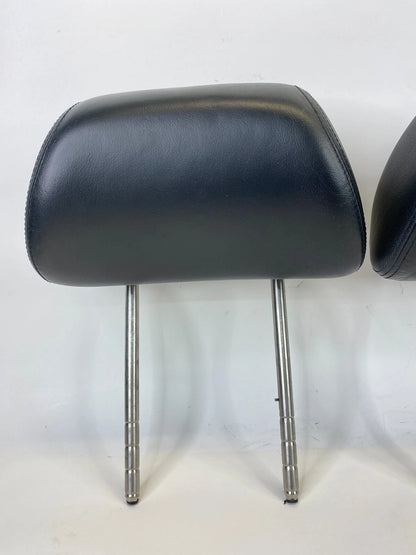 2001-2005 VW JETTA GOLF FRONT LH & RH SET HEADREST HEAD REST LEATHER BLACK OEM
