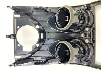 2011-2013 NISSAN ROGUE CENTER DASH RADIO BEZEL TRIM W VENTS BLACK 68260-1VX0A