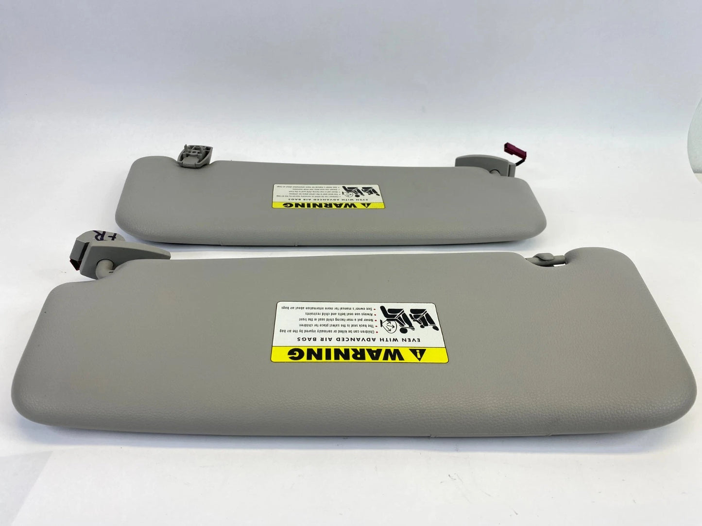 2008 BMW 535XI SUNVISOR SUN VISOR SHADE LEFT & RIGHT PAIR SET W / MIRROR OEM