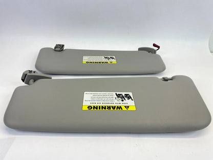 2008 BMW 535XI SUNVISOR SUN VISOR SHADE LEFT & RIGHT PAIR SET W / MIRROR OEM