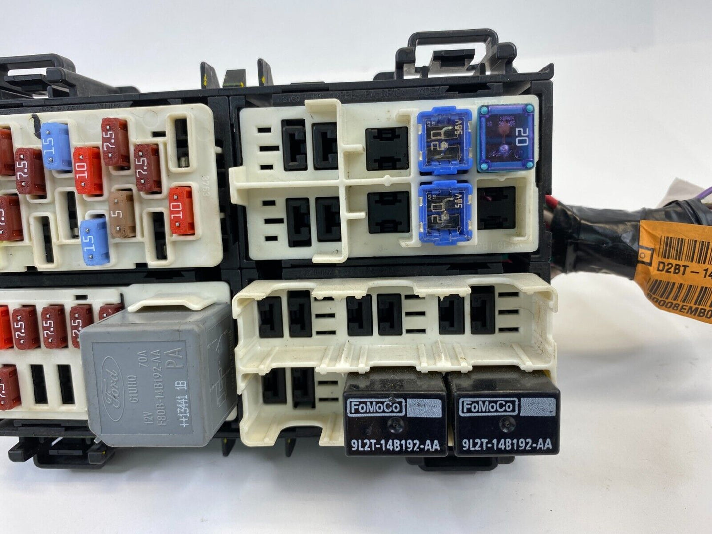 2014-2019 Ford Fiesta 1.6L AT Dash Interior Cabin Fuse Box Relay D2BT-14A005-LCE