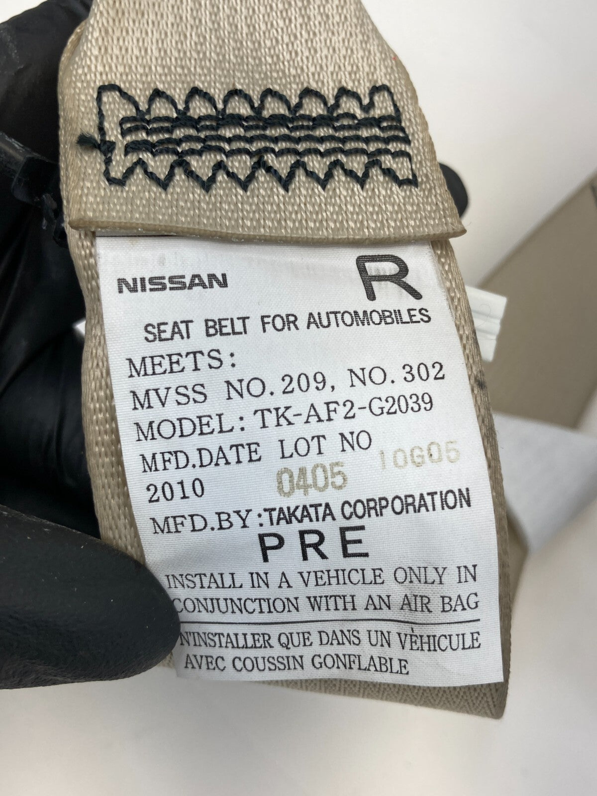 2007 2008 Infiniti FX35 Front Right Passenger Side Seat Belt Retractor OEM