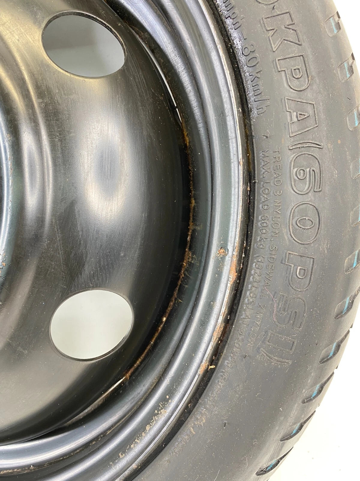 2006-2011 HYUNDAI ACCENT EMERGENCY SPARE TIRE WHEEL COMPACT DONUT T115/70D15 90M