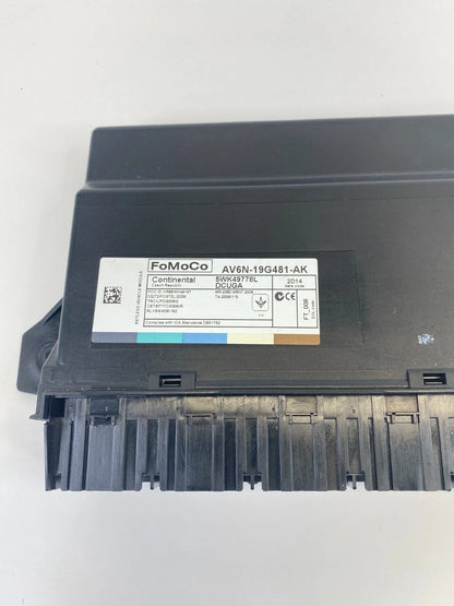 13-16 FORD ESCAPE 1.6L AT KEYLESS ENTRY LOCKING CONTROL MODULE AV6N-19G481-AK