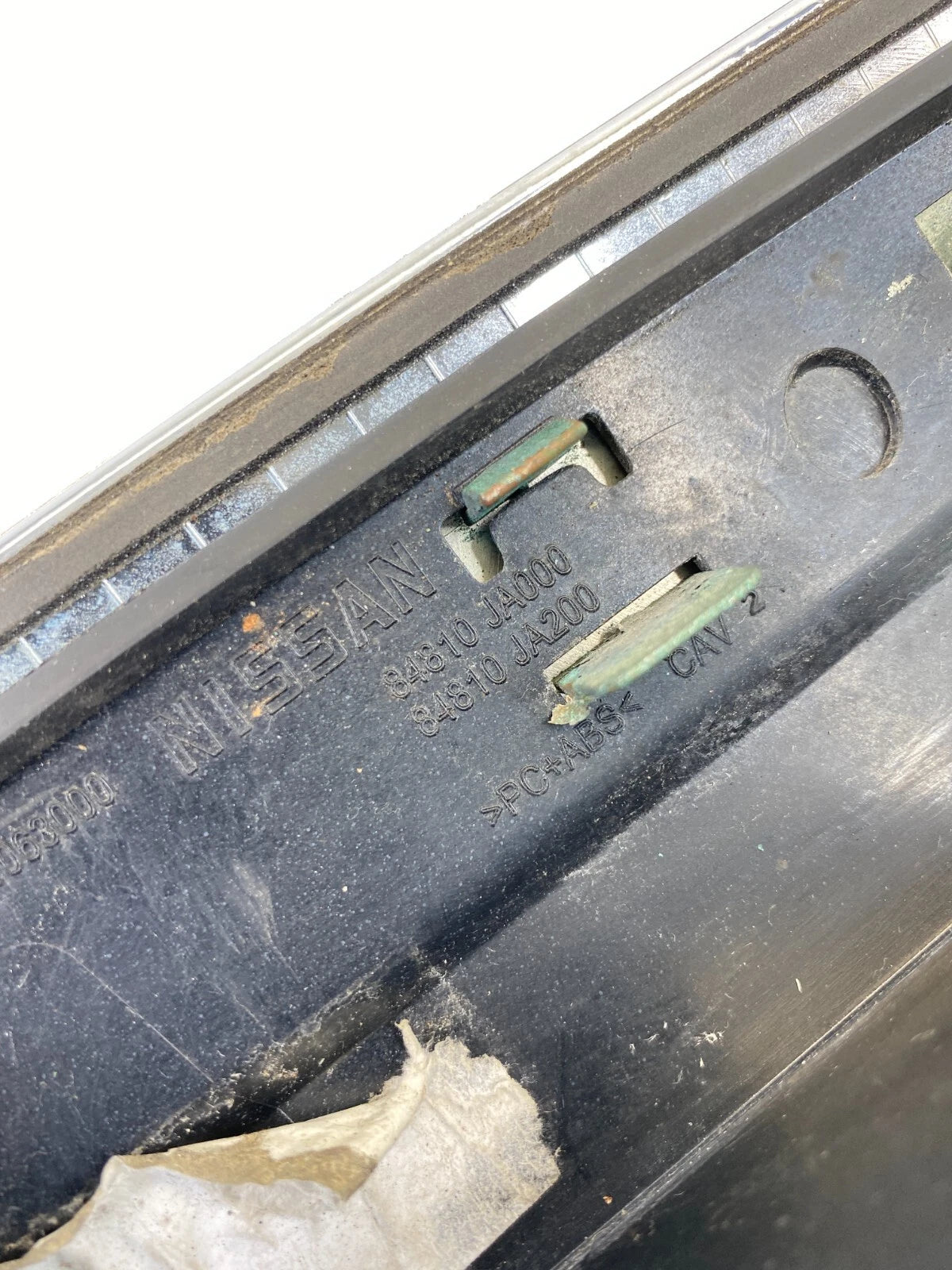 07-09 NISSAN ALTIMA SEDAN TRUNK DECKLID FINISH MOLDING PANEL TRIM 84810-JA000
