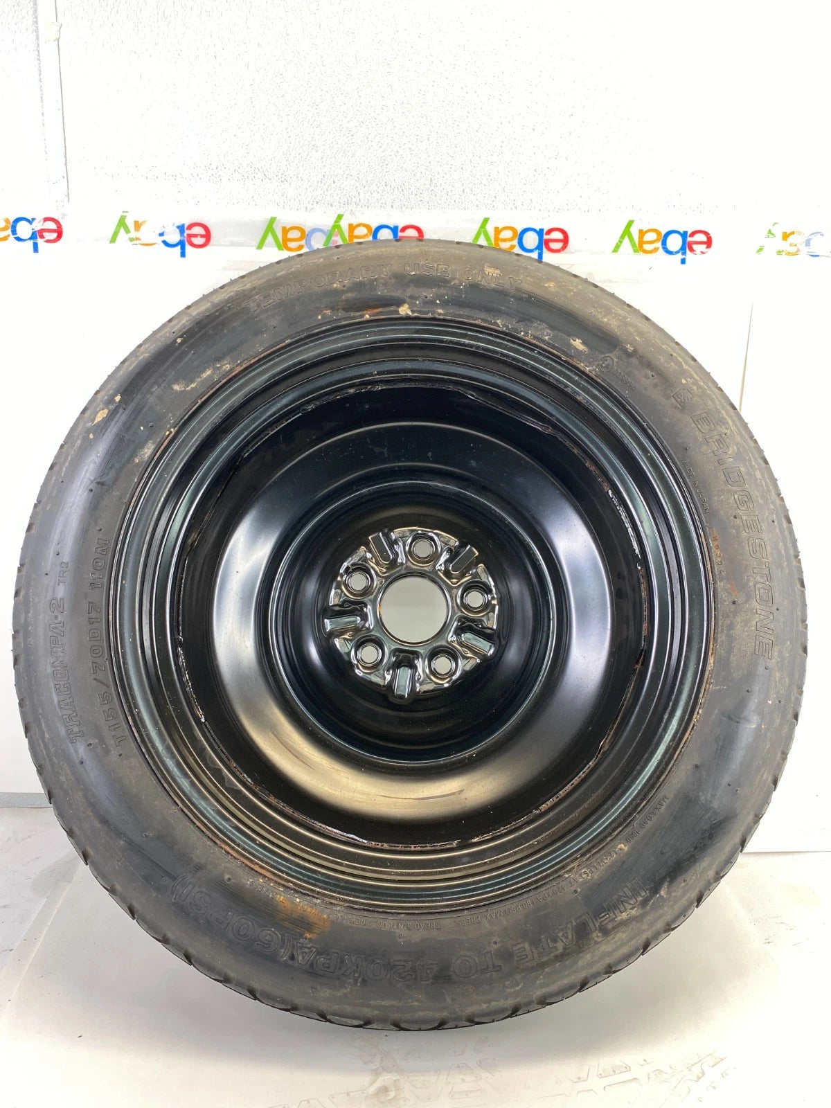 2007-2009 LEXUS GS350 EMERGENCY SPARE TIRE WHEEL COMPACT DONUT T155/70D17 110M