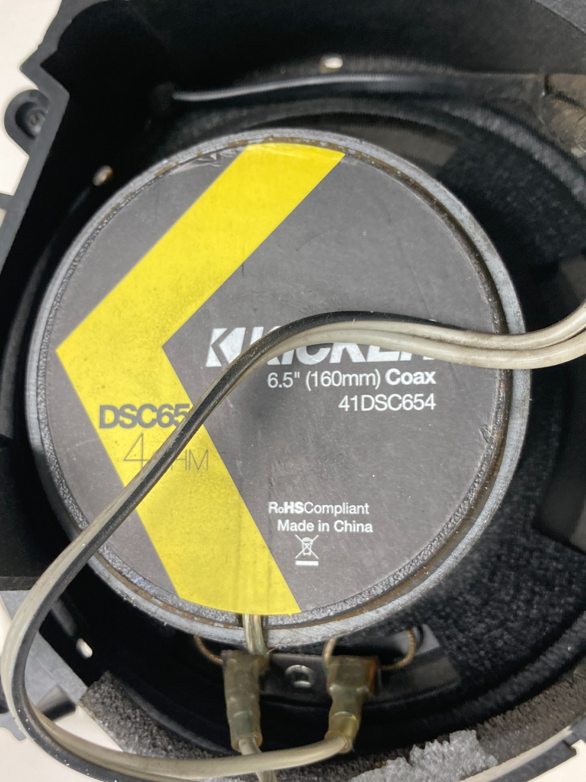 03-06 Saab 9-3 Sedan Front Left Side Door Speaker 41DSC654 KICKER Aftermaket