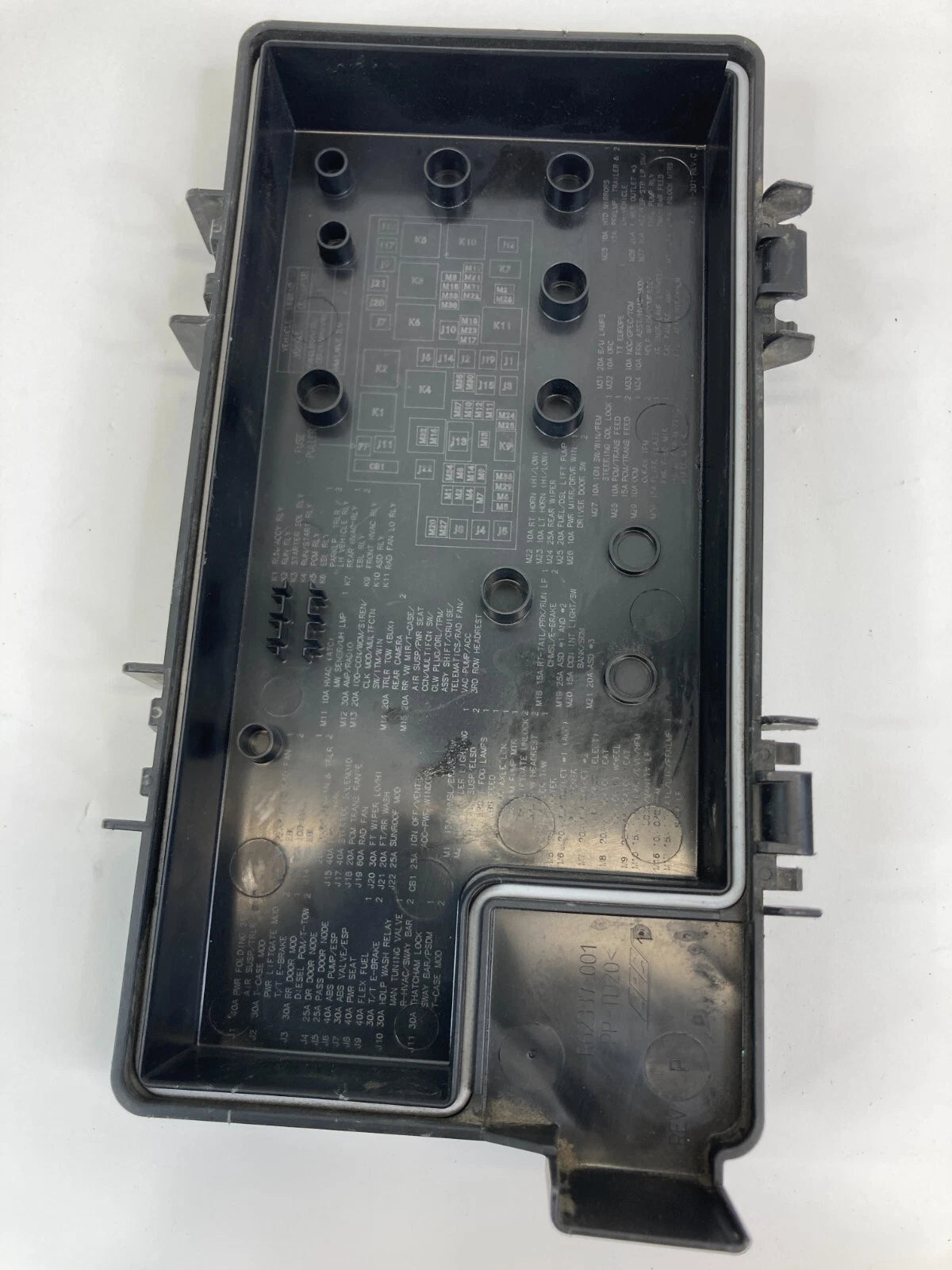 2011-2014 DODGE GRAND CARAVAN 3.8L FUSE RELAY BOX BATTERY COVER LID R62337-001