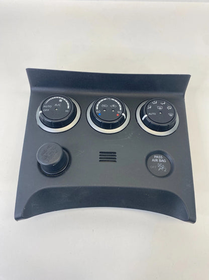 08-13 NISSAN ROGUE AC HVAC TEMPERATURE CLIMATE CONTROL SWITCH W BEZEL 275001VK0A