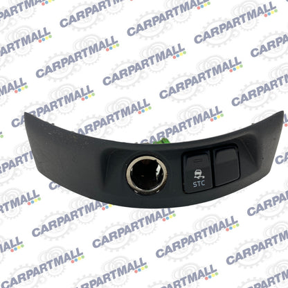 04-07 Volvo S40 Center Console Traction Switch Power Outlet W/ Bezel 8685380 OEM