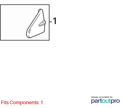 12-20 CHEVROLET SONIC FRONT RIGHT EXTERIOR SIDE VIEW APPLIQUE MOLDING 95461590