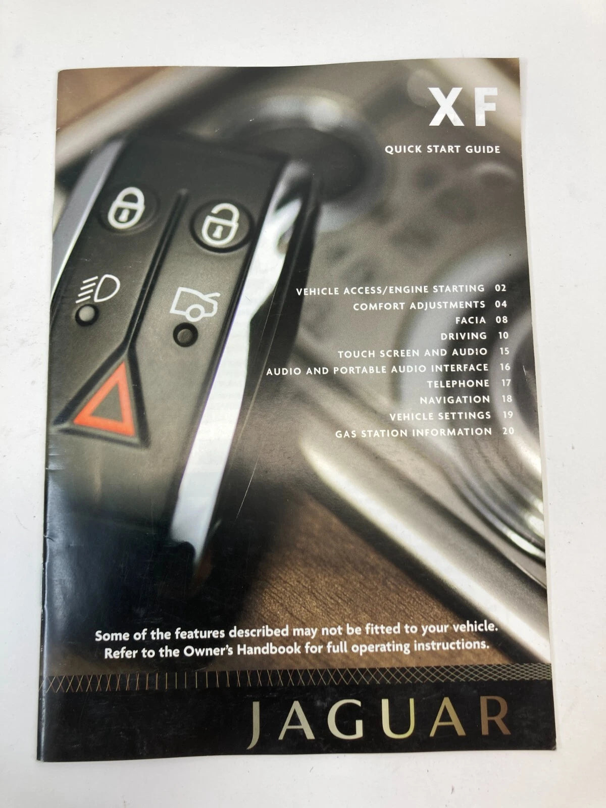 2009 JAGUAR XF OWNERS MANUAL WARRANTY INFORMATION GUIDE SET BOOK W/ CASE OEM