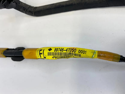 10-15 TOYOTA PRIUS FRONT LEFT DOOR HANDLE FRAME WITH WIRING HARNESS 89746-47050