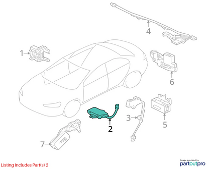 08-17 MITSUBISHI LANCER FRONT LEFT KEYLESS ENTRY ANTENNA RECEIVER 8637A221 OEM