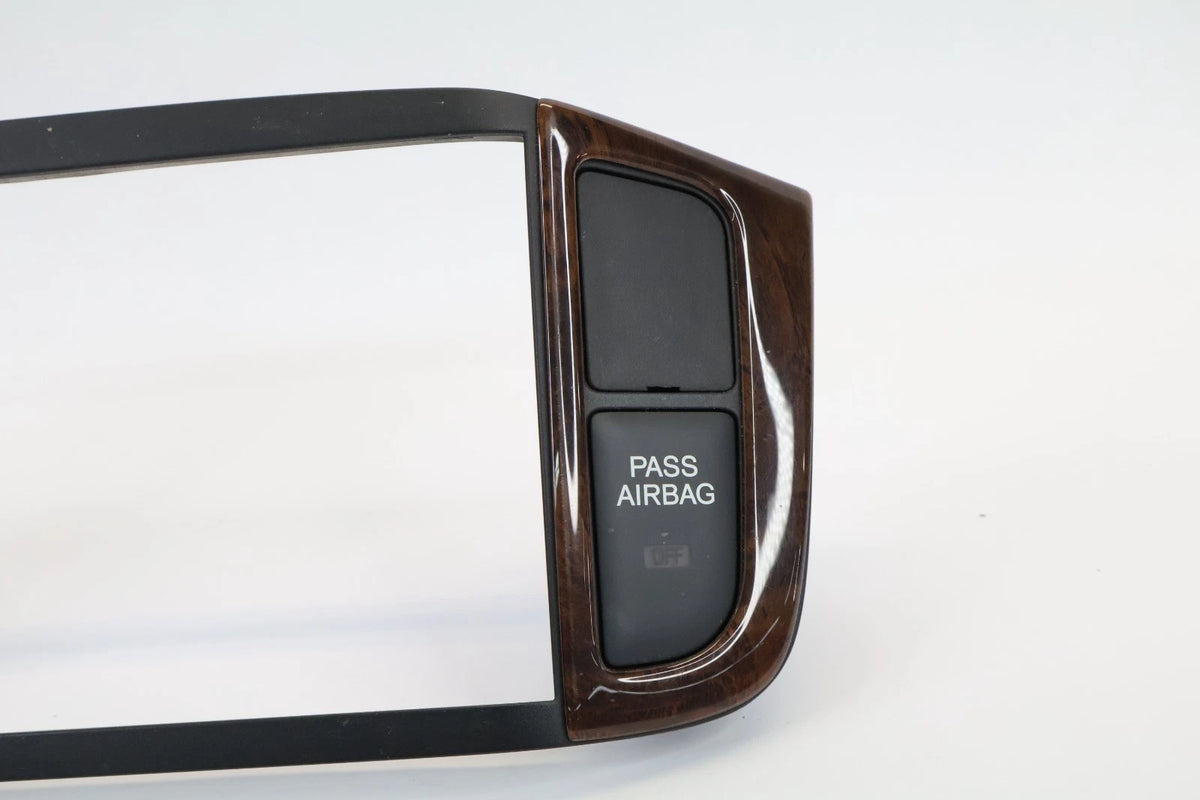 2003-2005 HONDA PILOT CENTER DASH RADIO TRIM BEZEL HAZARD & VTM SWITCH WOOD OEM
