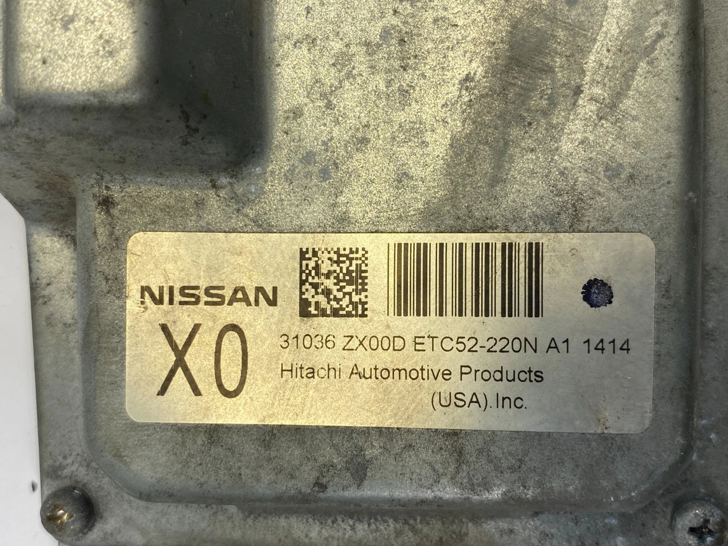 2010-2012 NISSAN ALTIMA 2.5L TRANSMISSION CONTROL MODULE TCM UNIT 31036-ZX00D